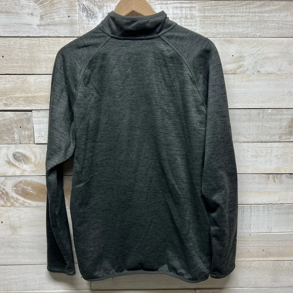 The North Face Sweater‎ Mens Large Gray Fleece Half Zip Pullover Hiking Outdoor